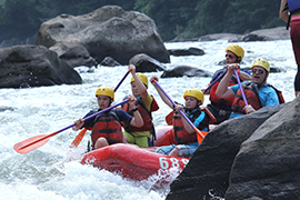 Boy Scouts white water rafting